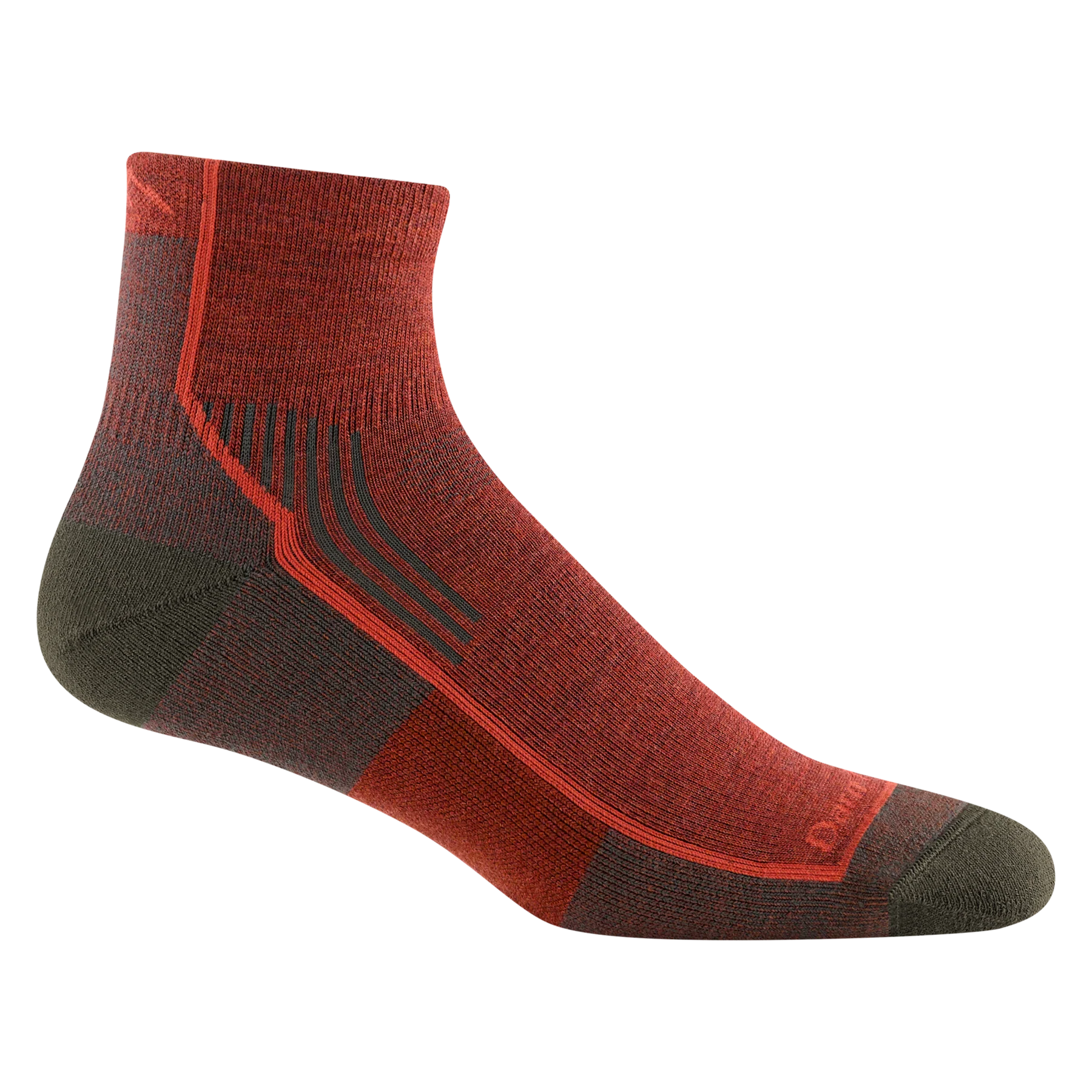 Hiker Quarter Midweight Hiking Socks- Chestnut